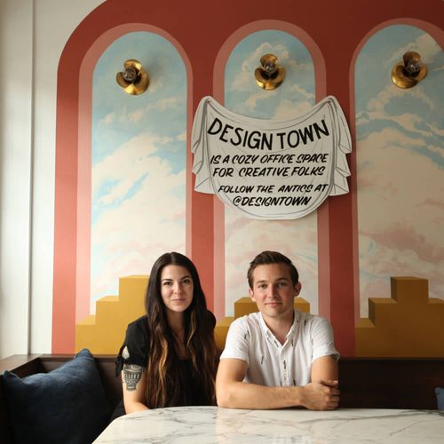 Jen and Jonnie at Design Town